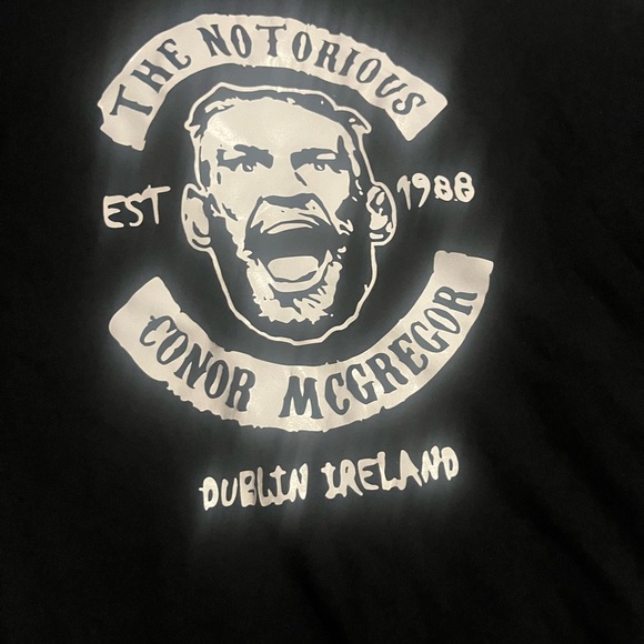 The Notorious Connor McGregor Dublin, Ireland Men's Black  T-Shirt Size XL - Picture 5 of 7
